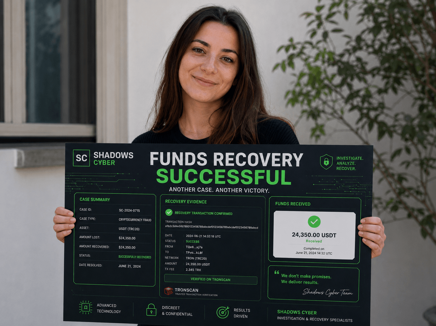 Digital investigator reviewing a cryptocurrency case trace and evidence graph